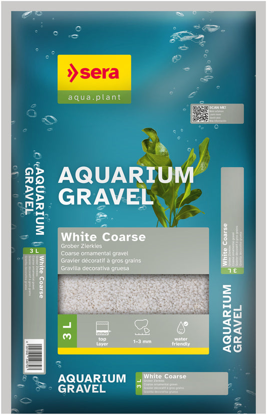 SERA Gravel White Coarse 3 L