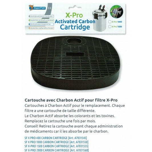 superfish x-pro 2000 cartouche charbon