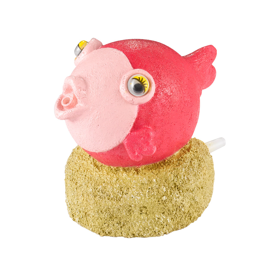Poisson rouge action air multicolore 8,5x5,7x7,5 cm