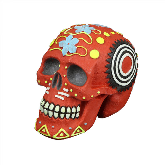 dia de los muertos crâne 1 multicolore 11,8x7,8x9cm