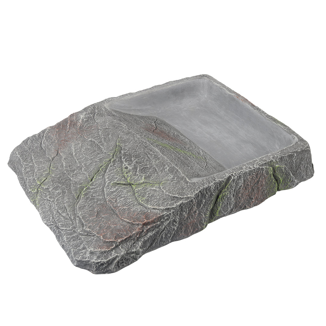 Bol pour tortues Rock Anthracite 29x4,5x22cm