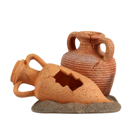 Amphores ensemble multicolore 19x14,9x13,5cm