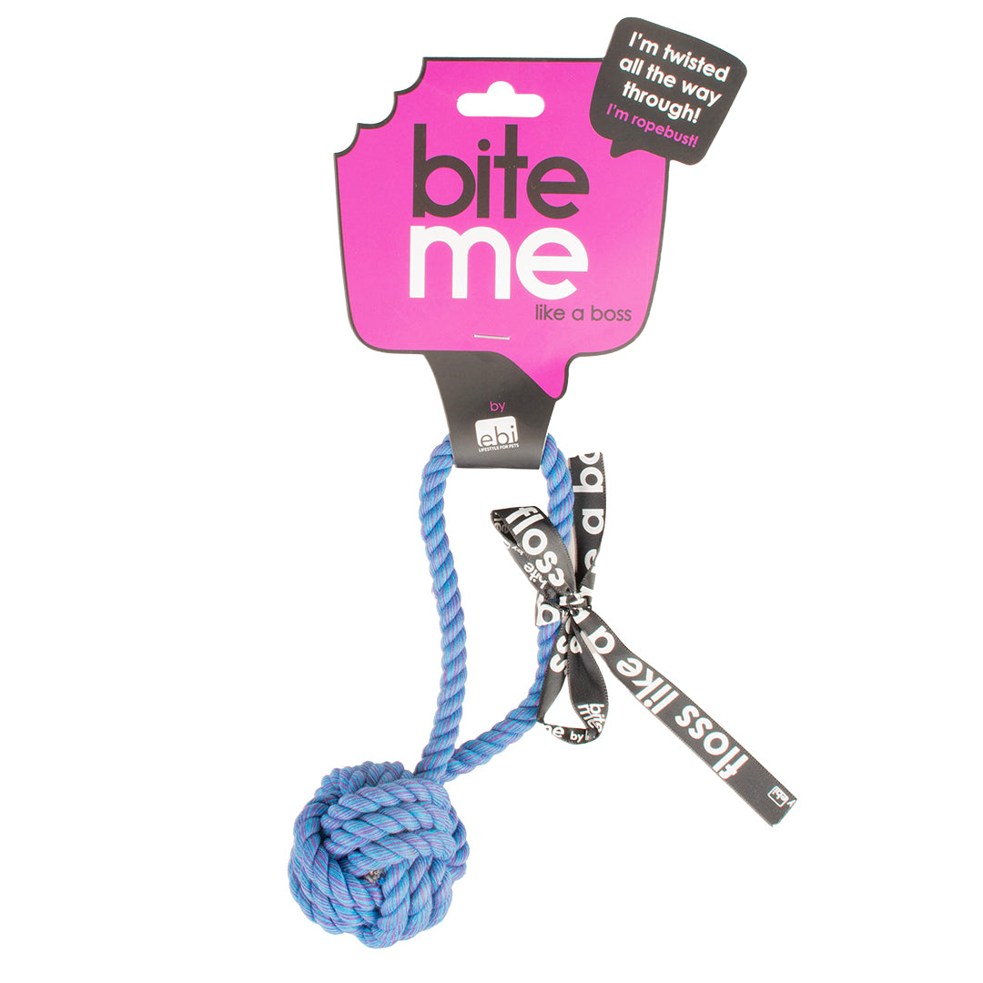 'are you knots' balle avec boucle bleu 2