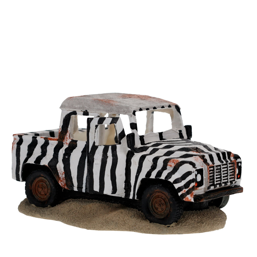 Voiture du désert britannique noir 23x14x12cm