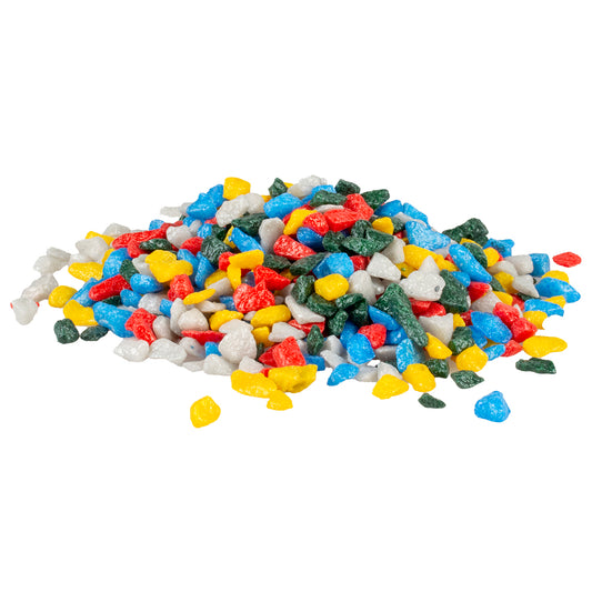 Mélange de gravier d'aquarium rétro multicolore 2 kg