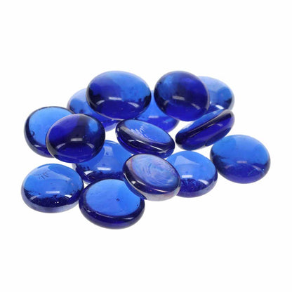 Galets de verre bleu foncé 2