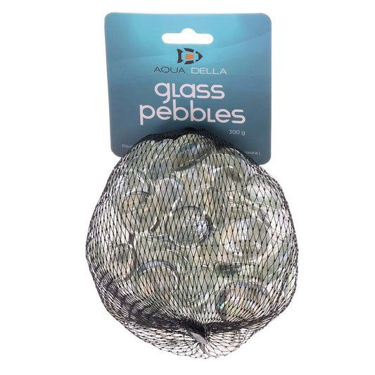 Galets de verre transparent