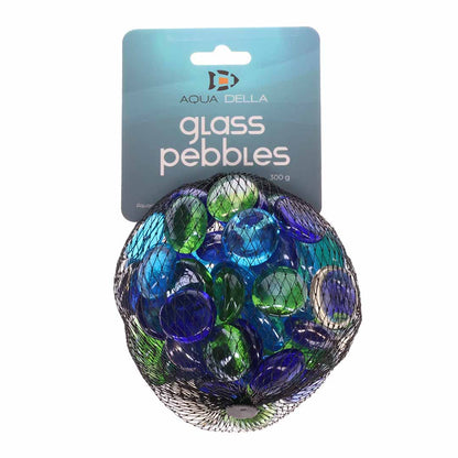 Galets de verre multicolore