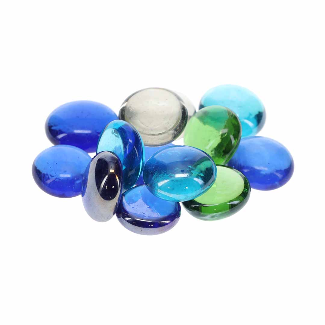 Galets de verre multicolore 2