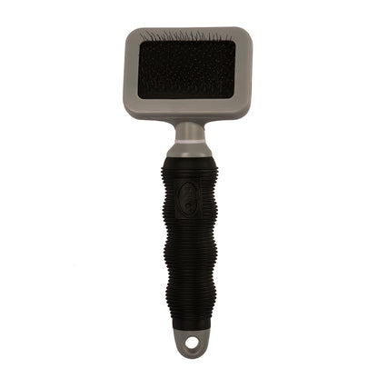 Brosse slicker large noir/gris