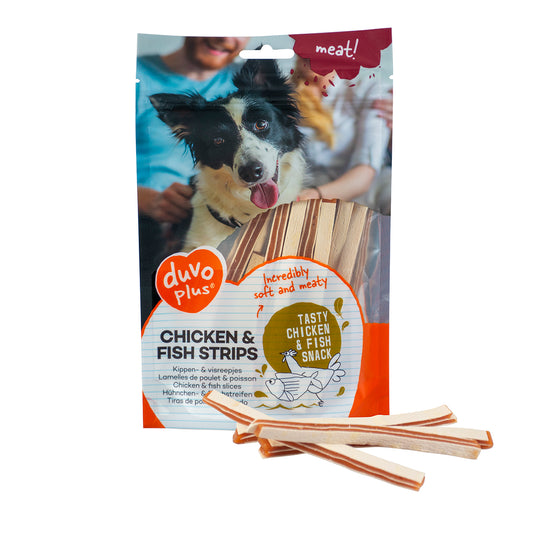 Meat! Strips de poulet et poisson 80gr