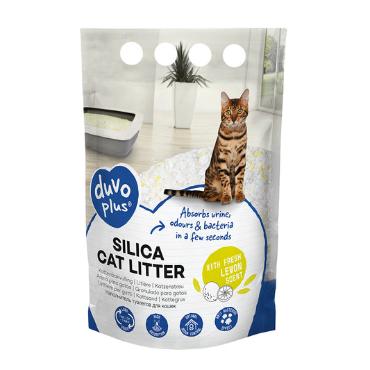 Premium silica litière citron jaune/blanc 5L 2kg
