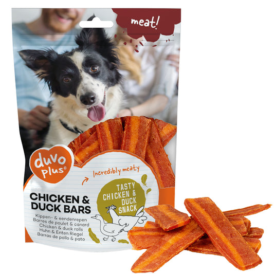 Meat! Barres de poulet & canard 100g