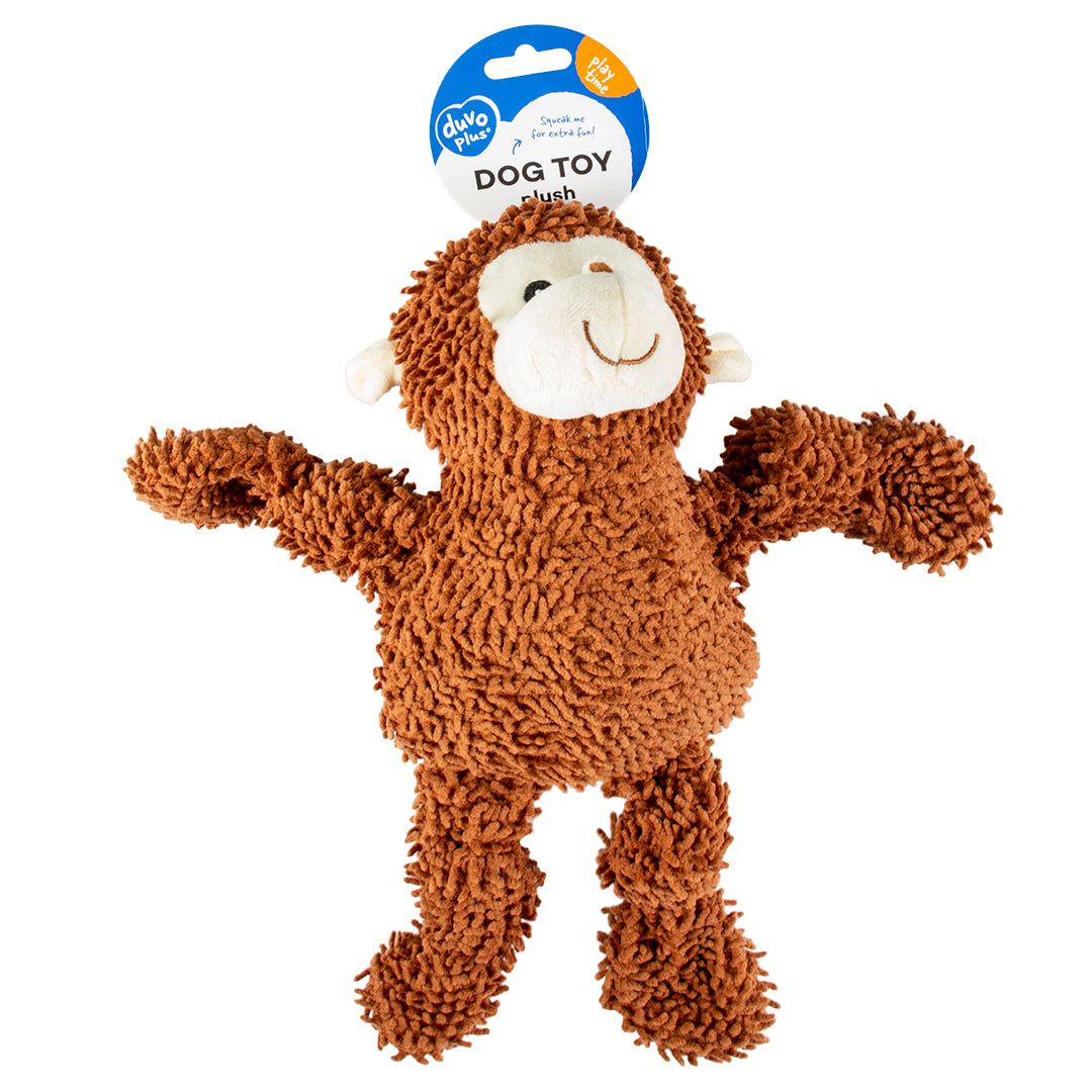 Peluche singe moppy brun 2