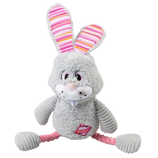 Peluche lapin silly gris