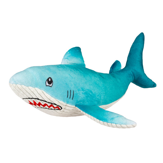 Peluche requin ocean bleu/blanc