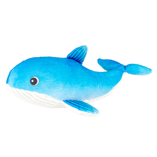 Peluche balaine ocean bleu/blanc