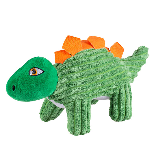 Peluche dino stegosaurus corduroy vert
