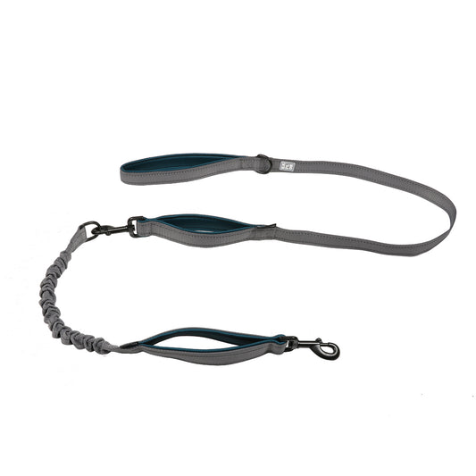 Ultimate Fit 2en1 laisse Classic 180 cm - 25 mm Petrol Blue