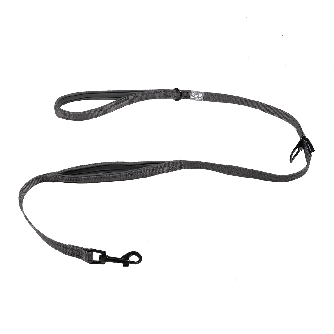 Ultimate Fit On-The-Road laisse Safety 130 cm - 25 mm Silver reflective