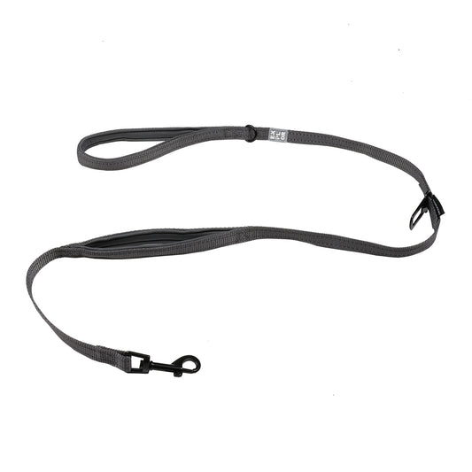 Ultimate Fit On-The-Road laisse Safety 130 cm - 25 mm Silver reflective
