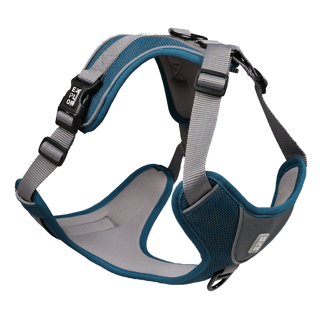 Ultimate Fit No-Pull harnais Classic XS 28-37cm - 32-43 cm Petrol Bleu