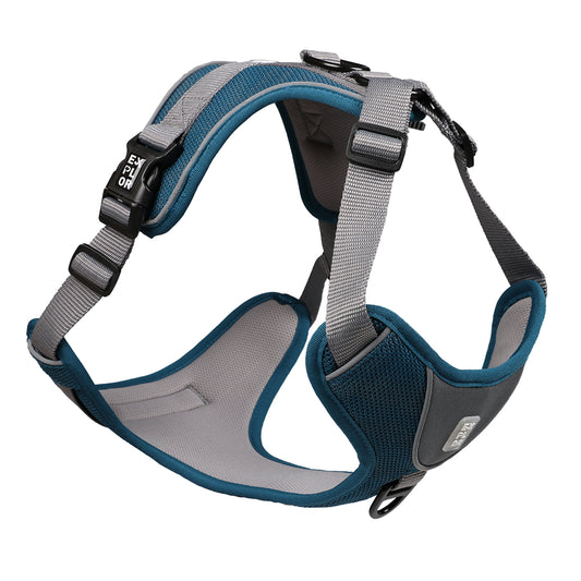 Ultimate fit no-pull harnais classic XL - 52-66 cm - 71-104 cm petrol blue