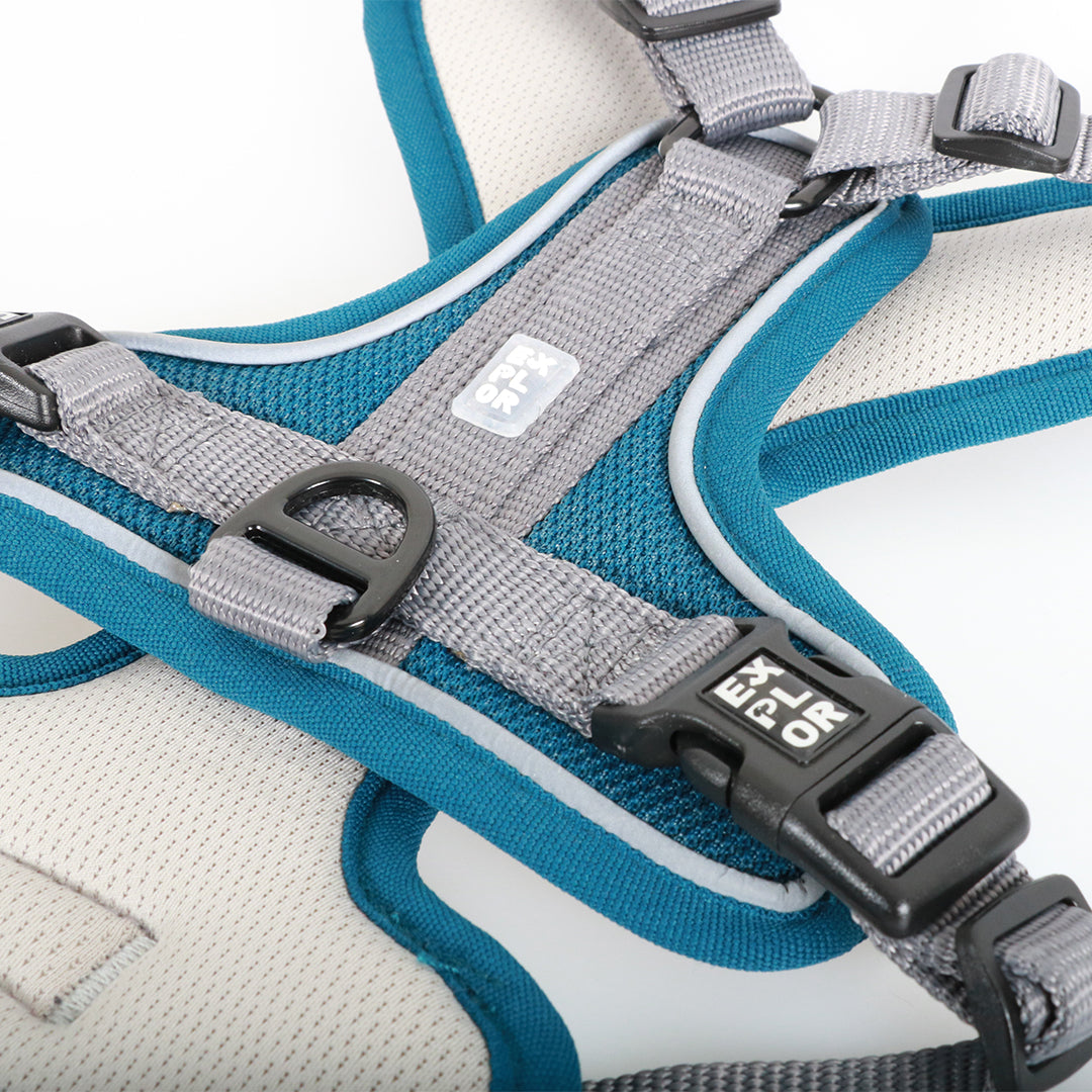 Ultimate fit no-pull harnais classic XL - 52-66 cm - 71-104 cm petrol blue 2