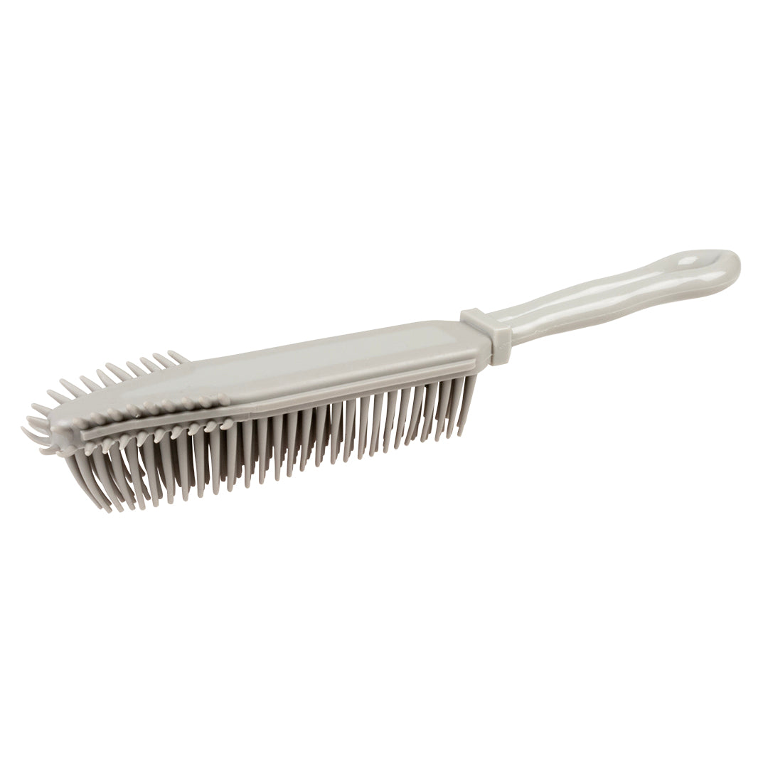 Brosse anti-poils en caoutchouc gris
