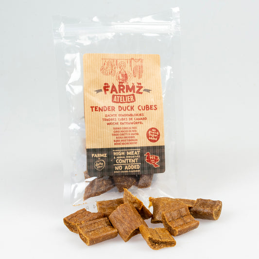 Farmz Atelier tendres cubes de canard +/-2,5cm - 100g