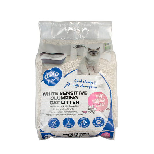 Litière white sensitive poudre bébé 12 kg