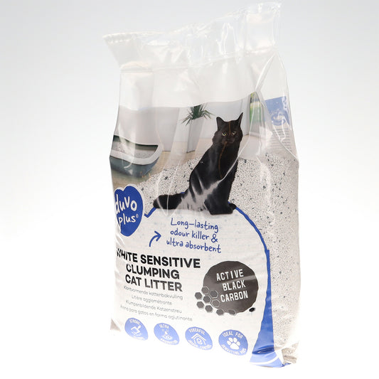 Litière premium white sensitive black carbon 12 kg