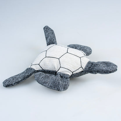 Eco peluche Tortue 19x19x5 cm gris