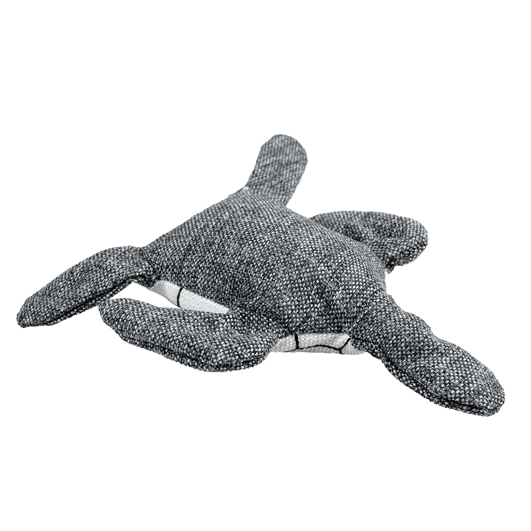 Eco peluche Tortue 19x19x5 cm gris 2