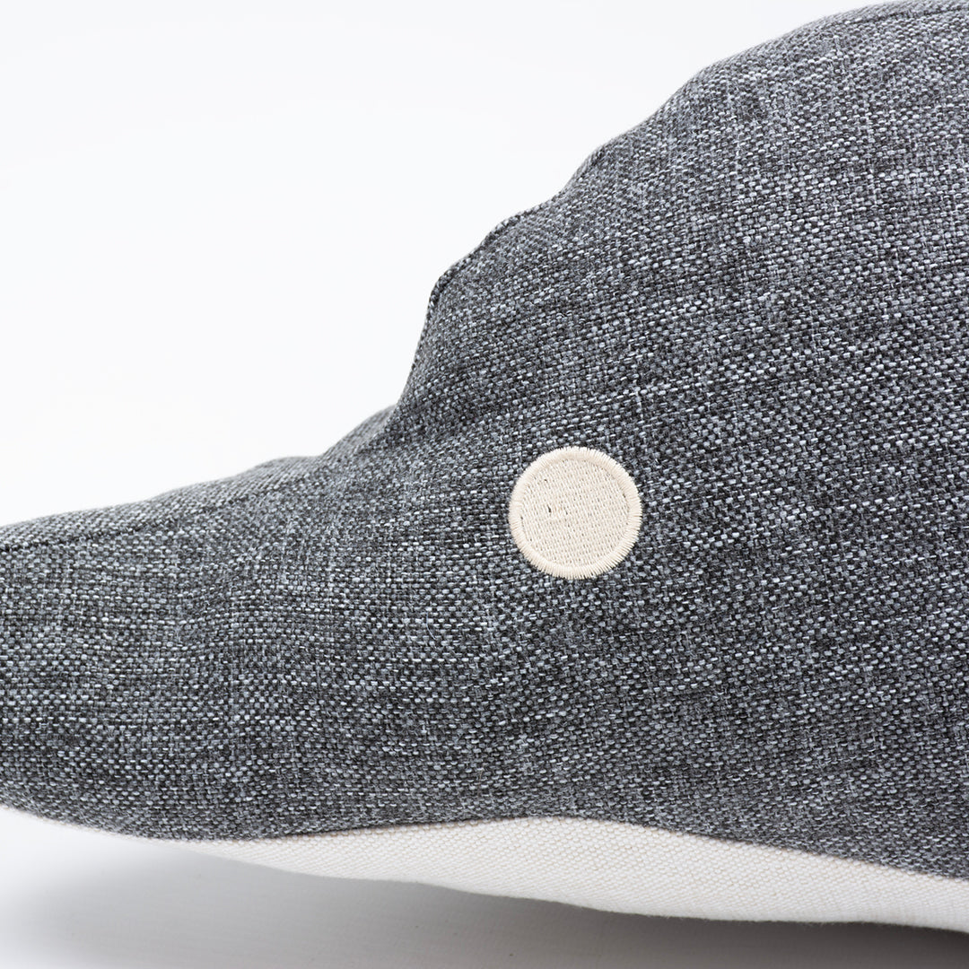 Eco peluche Dauphin 18x15x6 cm gris 2