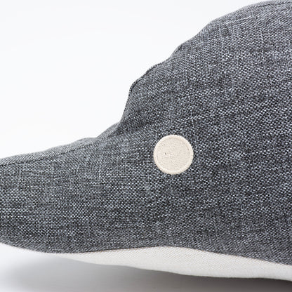 Eco peluche Dauphin 18x15x6 cm gris 2