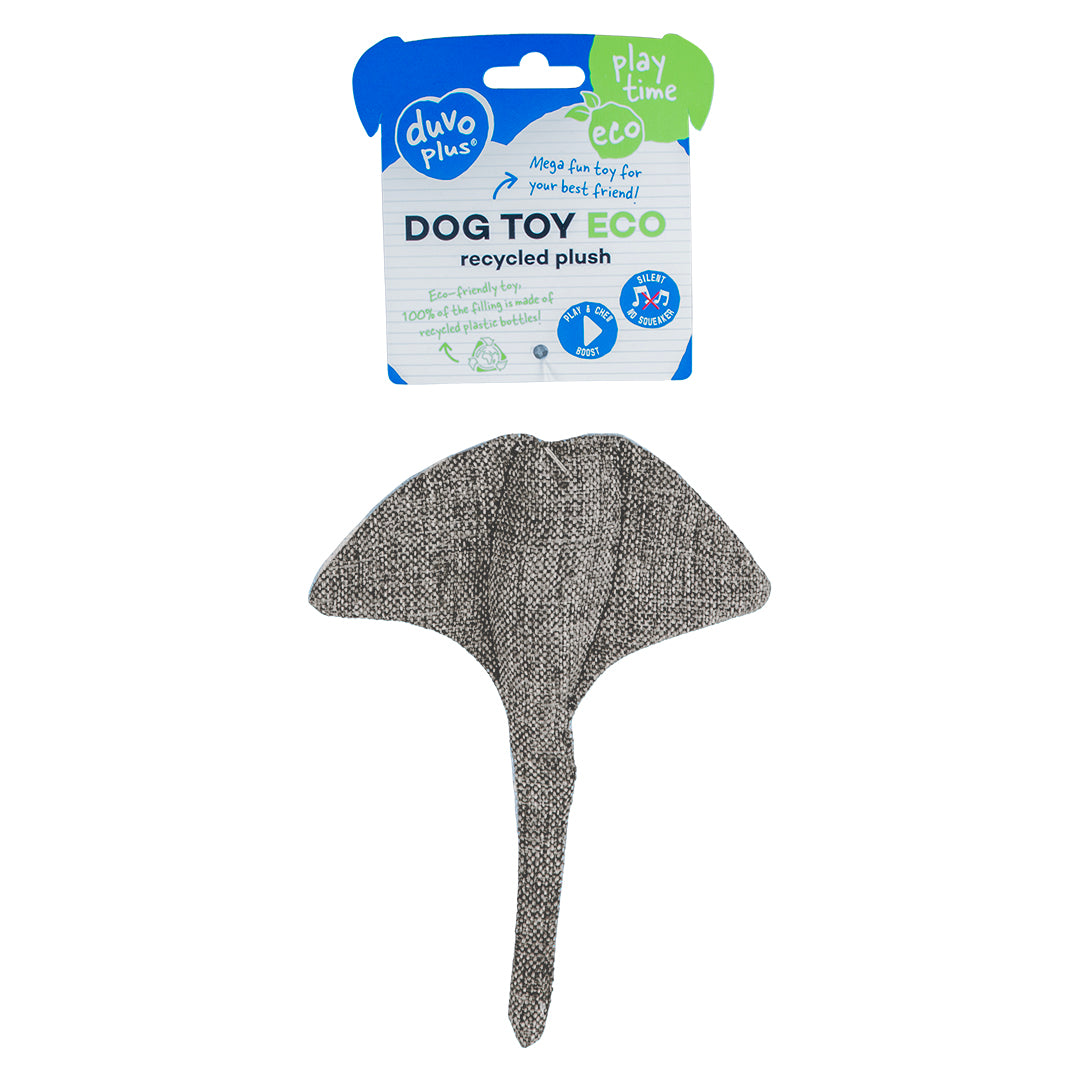Eco peluche Raie 20x14x2 cm gris 2