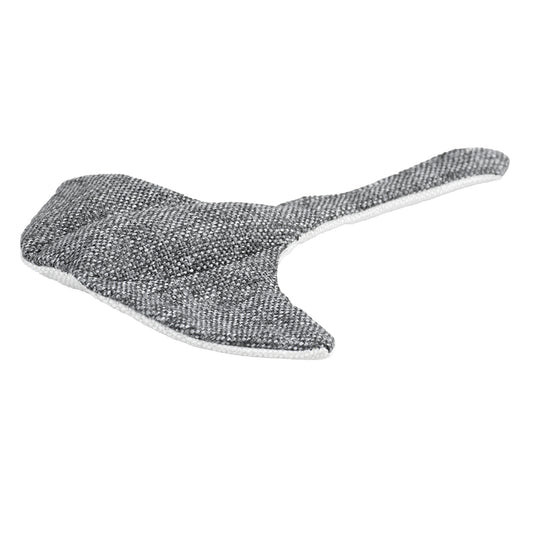 Eco peluche Raie 20x14x2 cm gris