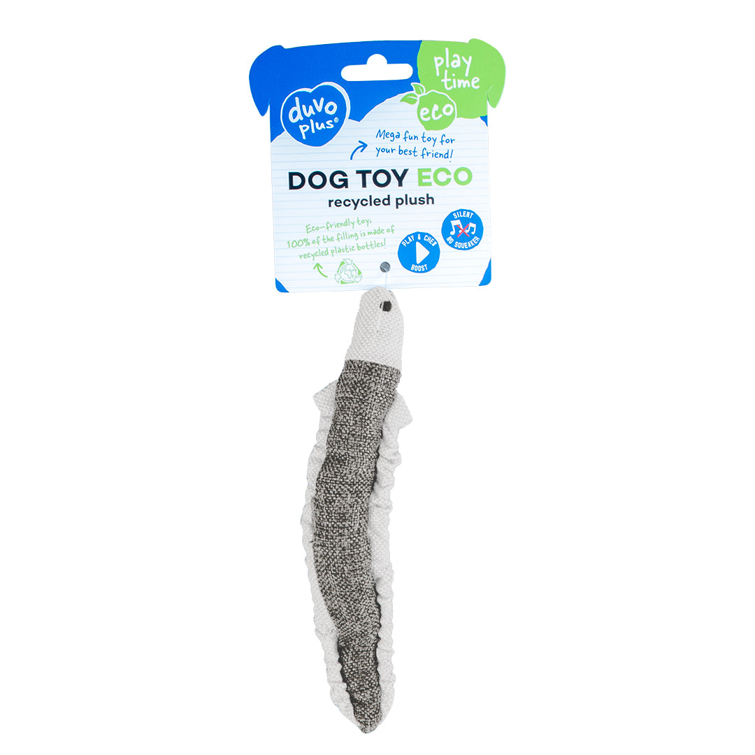 Eco peluche Anguille 20x4x2 cm gris 2