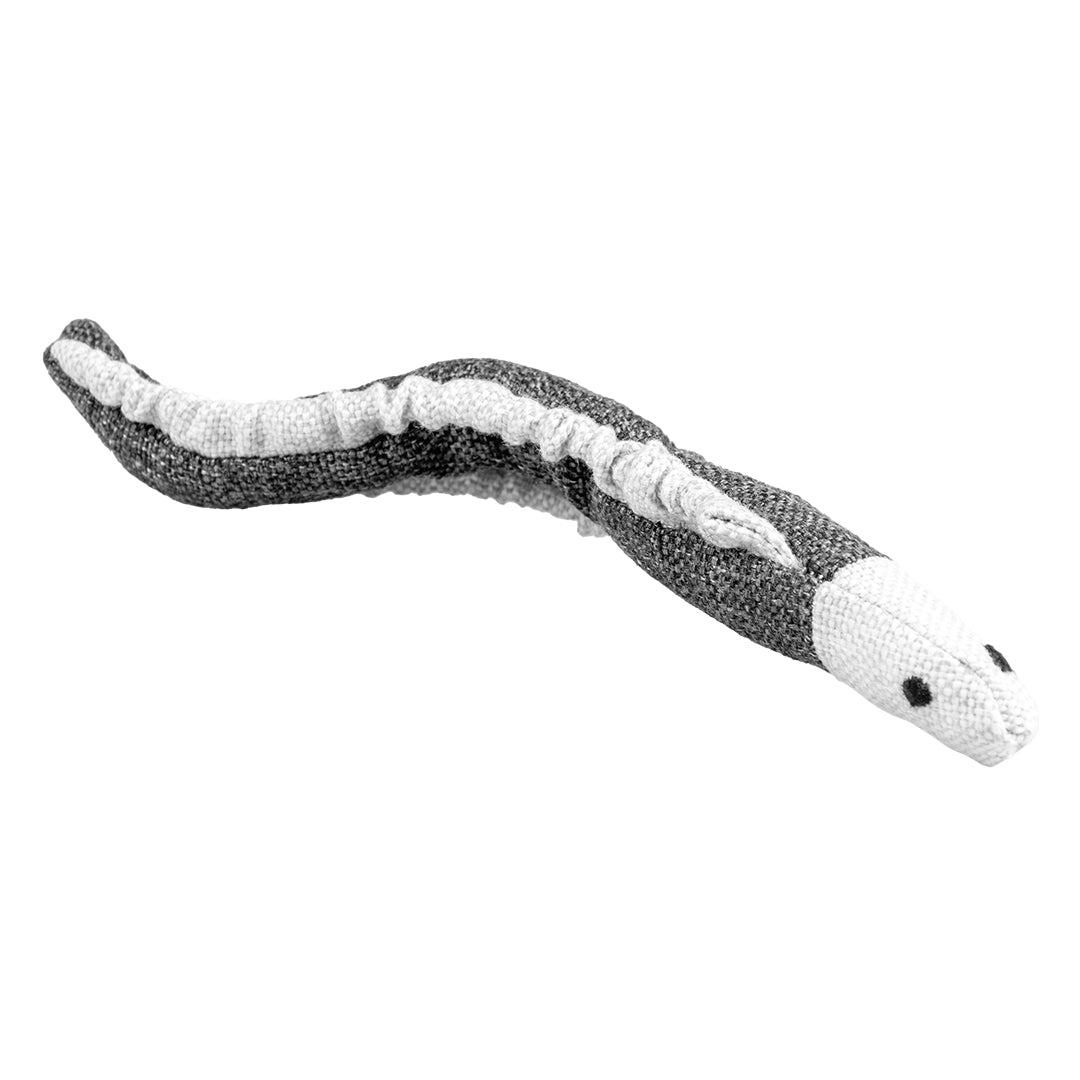 Eco peluche Anguille 20x4x2 cm gris
