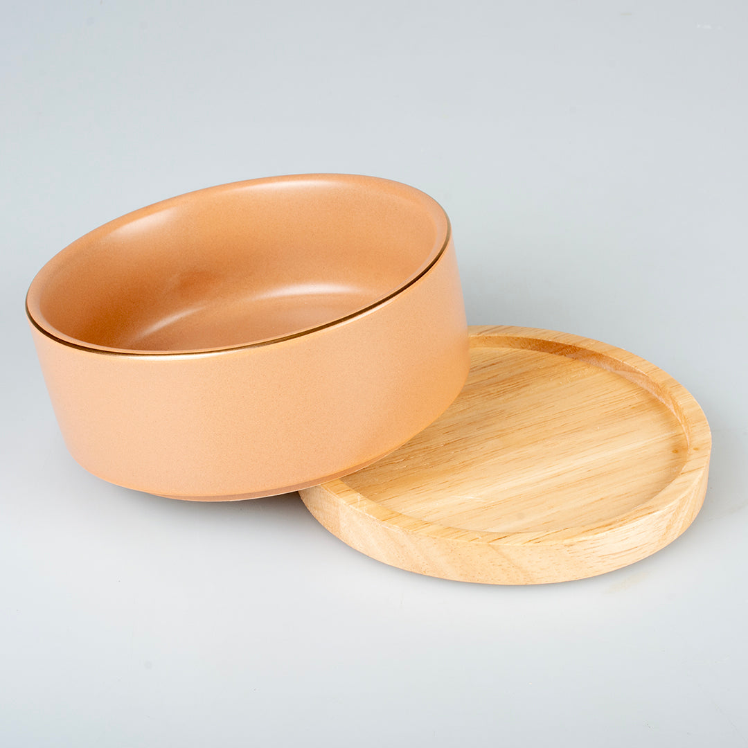 Mangeoire Stone Timber 450 ml 12,5x12,5x6 cm rose 2