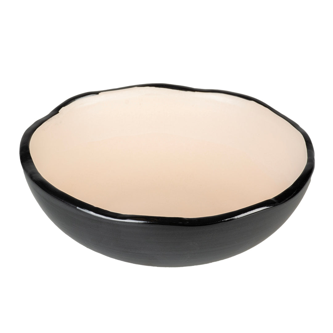 Mangeoire Stone Organic S 200 ml 12x12x4 cm Noir/blanc