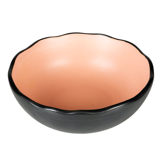 Mangeoire Stone Organic M 350 ml 14,5x14,5x5 cm Noir/rose saumon
