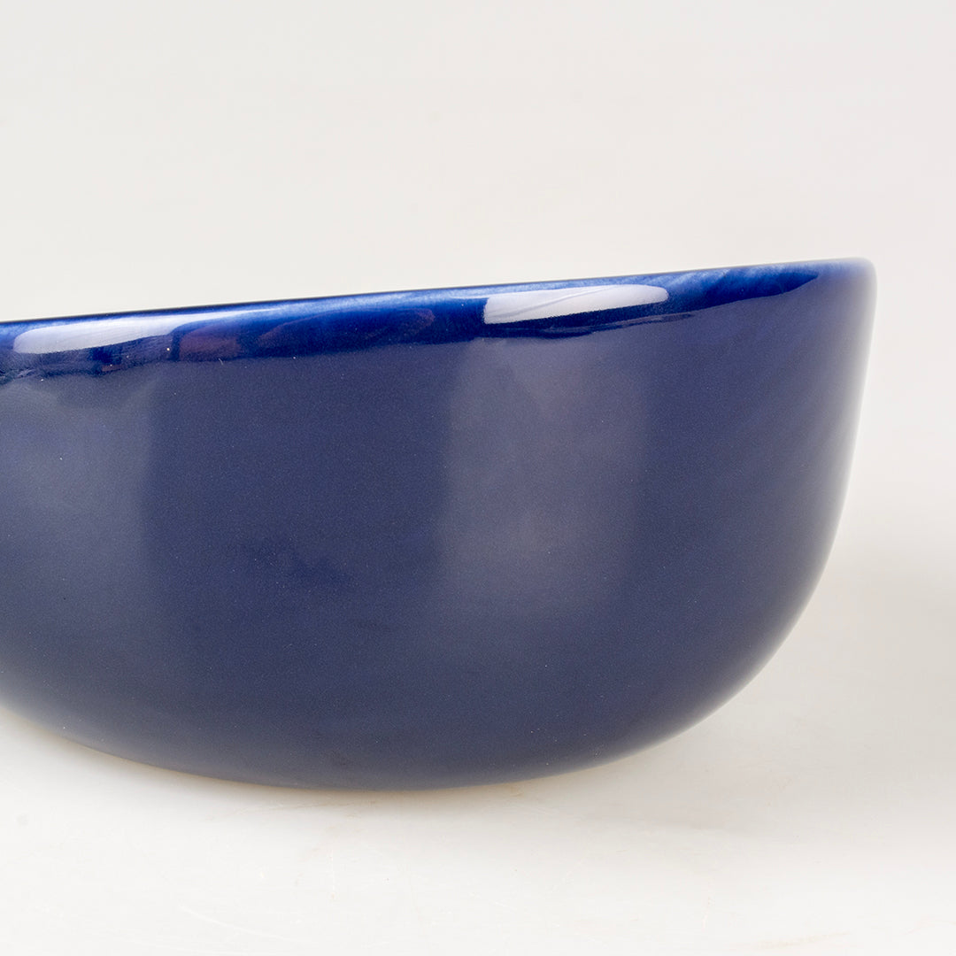 Mangeoire Stone Obliq Gold M - 340ml - 15x15x8 cm Bleu/or 3