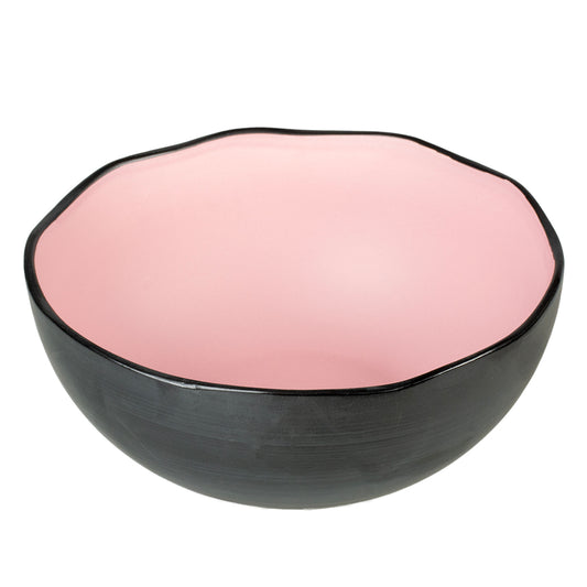 Mangeoire Stone Organic L 700 ml 16,5x16,5x7 cm Noir/rose