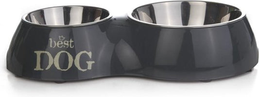 Beeztees Best Dog - Set de table Chien - Gris - 31x17,5 cm