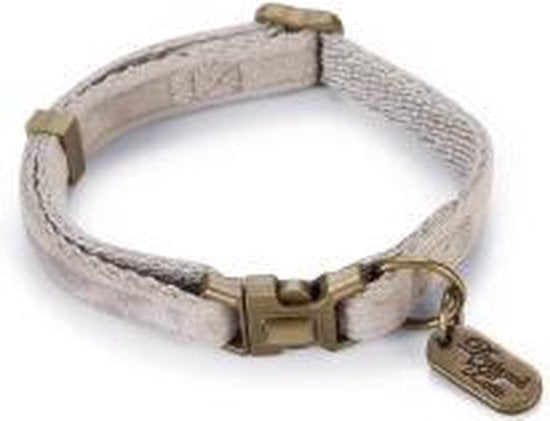 Designed by Lotte collier pour chat Velura gris 20-30x10 mm