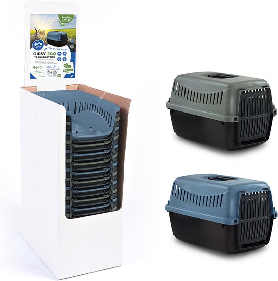 Gipsy Eco box de transport porte en plastic XS 39x26x25 cm max 3 kg bleu