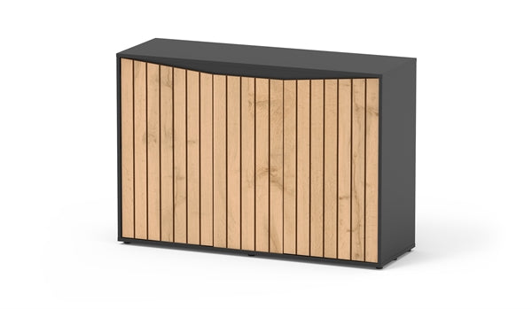 Aquatlantis Meuble Splendid/Prestige 120 x 40 x 83cm Noir/Noyer Clair