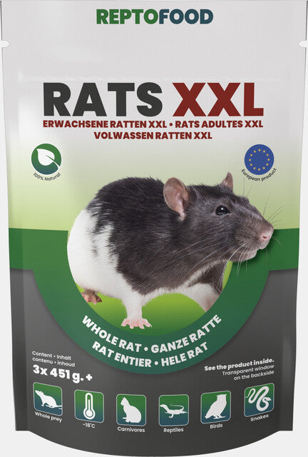 REPTO RATS ADULTES XXL 451-550G 3PCS